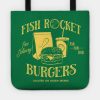 Fish Rocket Burgers Yellow Tote Official Bob's Burgers Merch