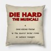 Die Hard The Musical One Gene Show Throw Pillow Official Bob's Burgers Merch