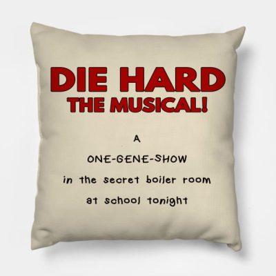 Die Hard The Musical One Gene Show Throw Pillow Official Bob's Burgers Merch