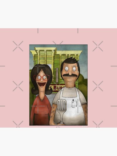 American Gothic Funny Cartoon Tapestry Official Bob's Burgers Merch