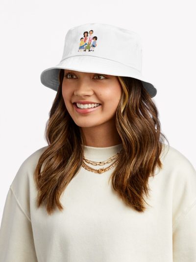 Belcher Family Portrait Bucket Hat Official Bob's Burgers Merch