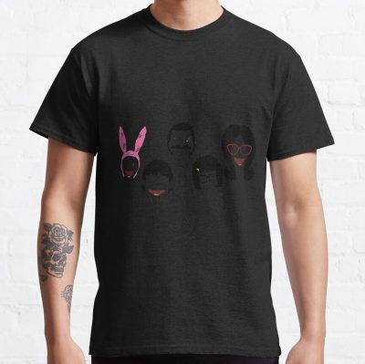 Burger Fam Outline T-Shirt Official Bob's Burgers Merch