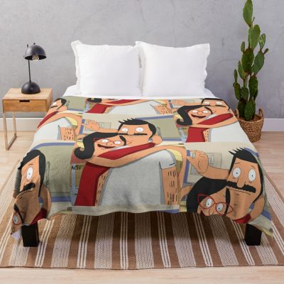 Bobs Twisted Arms Throw Blanket Official Bob's Burgers Merch