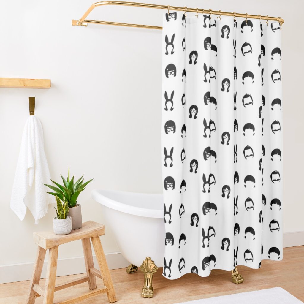 Burger Family Pack Shower Curtain Official Bob's Burgers Merch