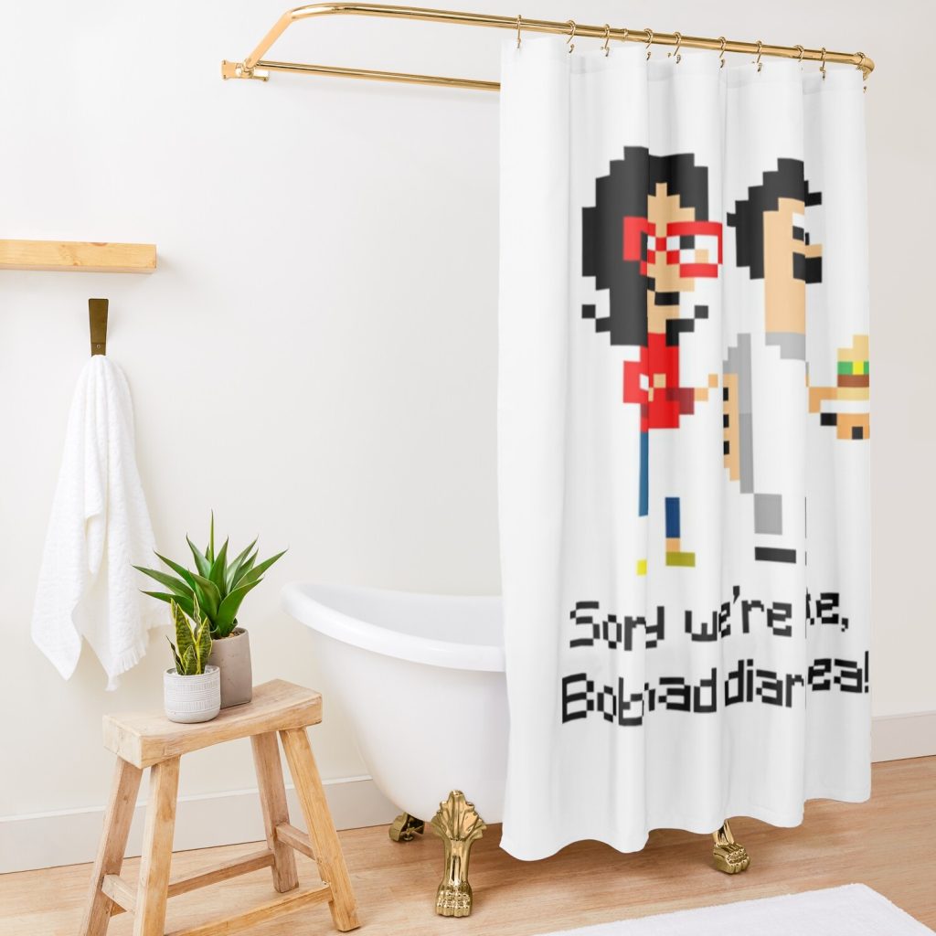 Burger Diarrhea Shower Curtain Official Bob's Burgers Merch