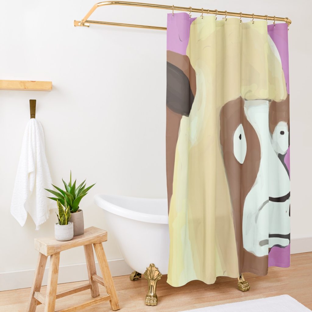 Sacred Cow - Eyesasdaggers Shower Curtain Official Bob's Burgers Merch