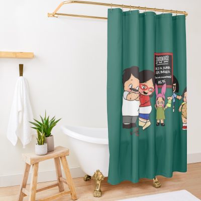 Burger Kewpies Shower Curtain Official Bob's Burgers Merch