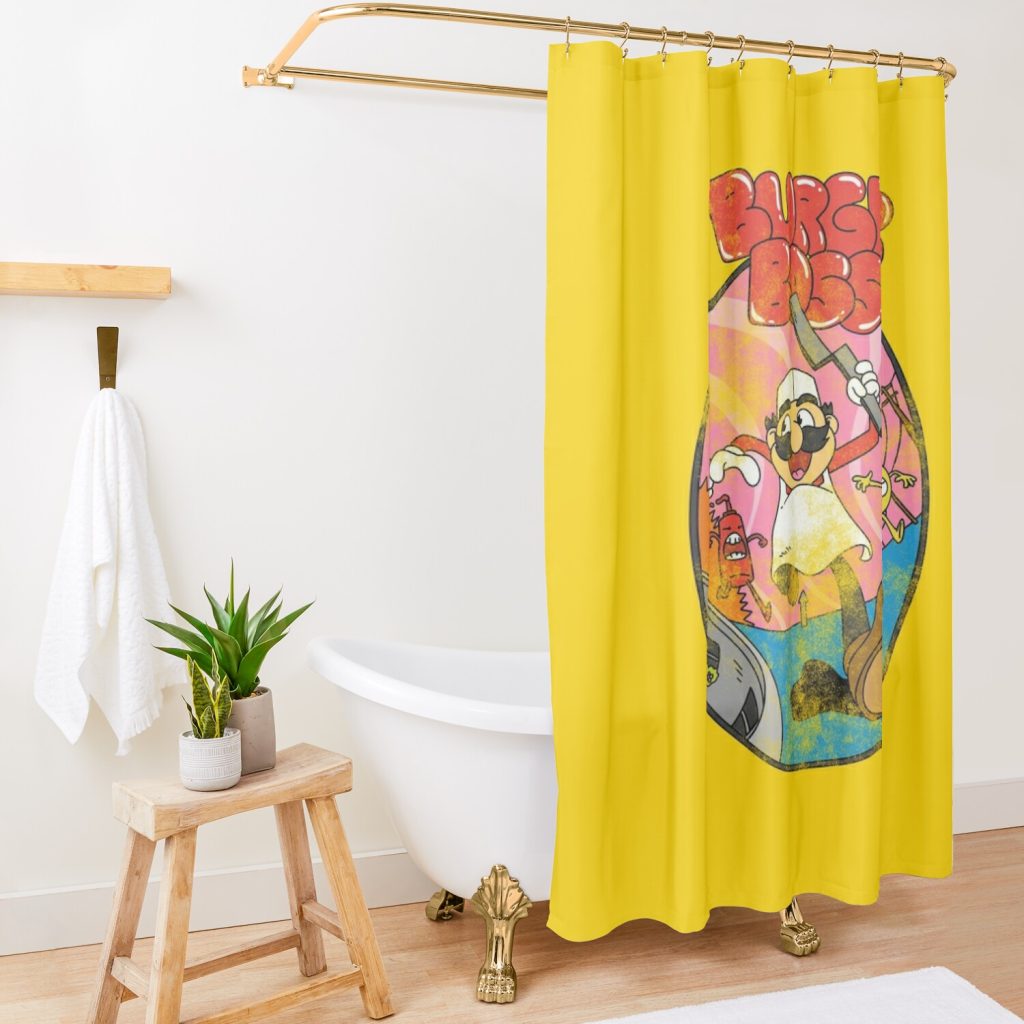 Burger Boss Shower Curtain Official Bob's Burgers Merch