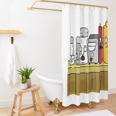 Seasonings And More Shower Curtain Official Bob's Burgers Merch