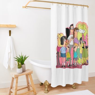 Bobby And His Family Shower Curtain Official Bob's Burgers Merch