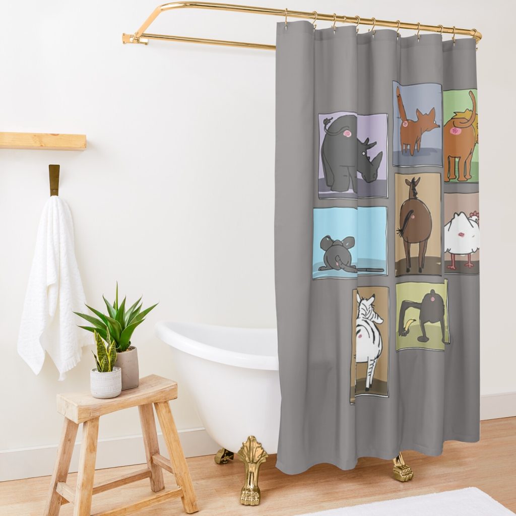 Butts Butts Butts - Bob'S Burgers Shower Curtain Official Bob's Burgers Merch