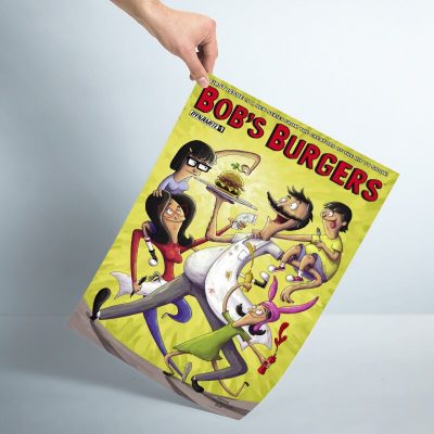 Anime B Burgers Poster Custom Satin Poster Print cloth fabric wall poster print Silk Fabric Print 12 - Bob's Burgers Store