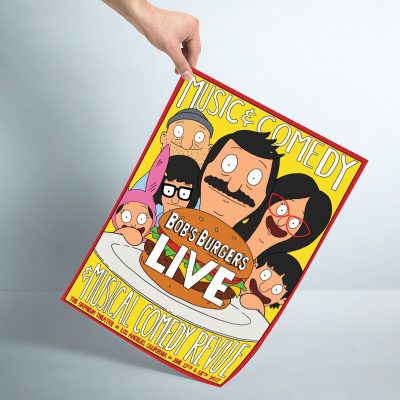 Anime B Burgers Poster Custom Satin Poster Print cloth fabric wall poster print Silk Fabric Print 13 - Bob's Burgers Store